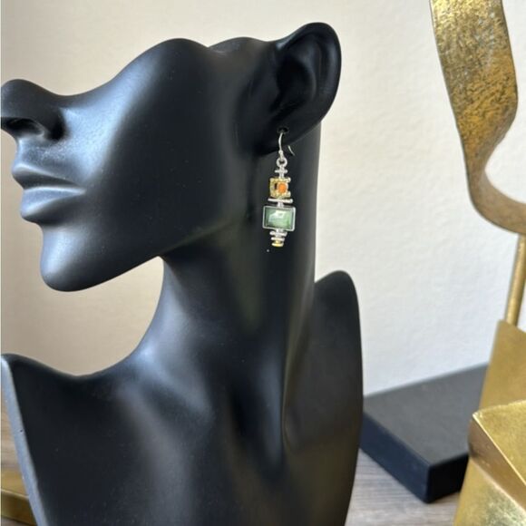 Bohemian drop earrings A751 - Picture 4 of 4